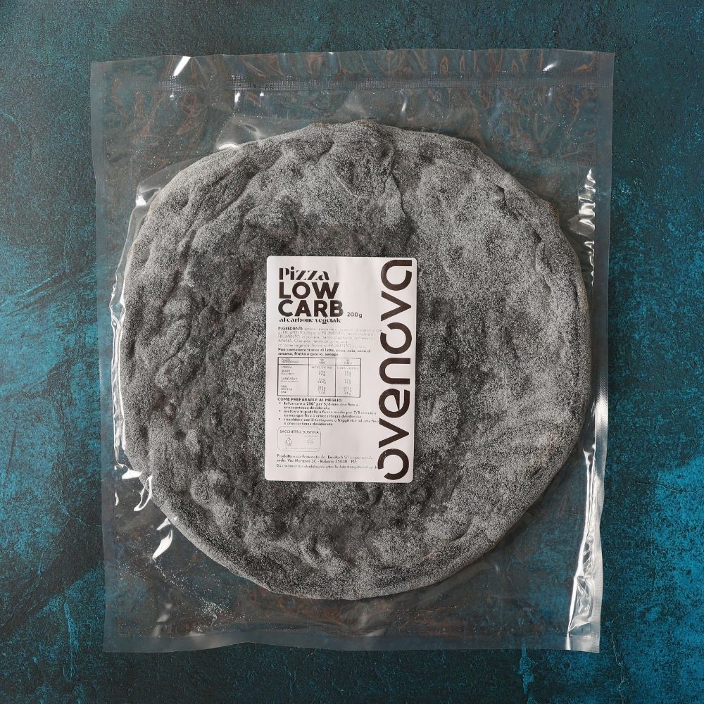 Pizza LOW CARB al carbone vegetale