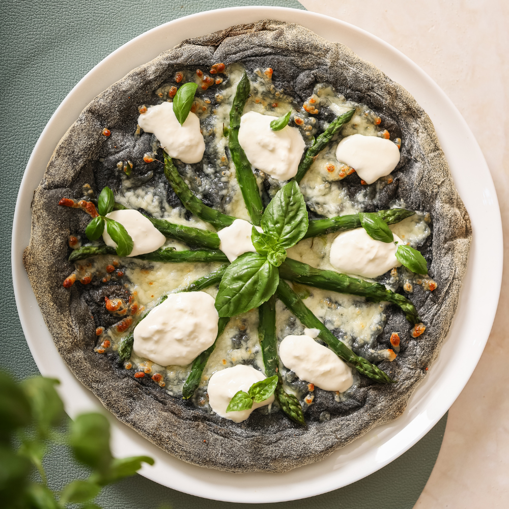Pizza LOW CARB al carbone vegetale