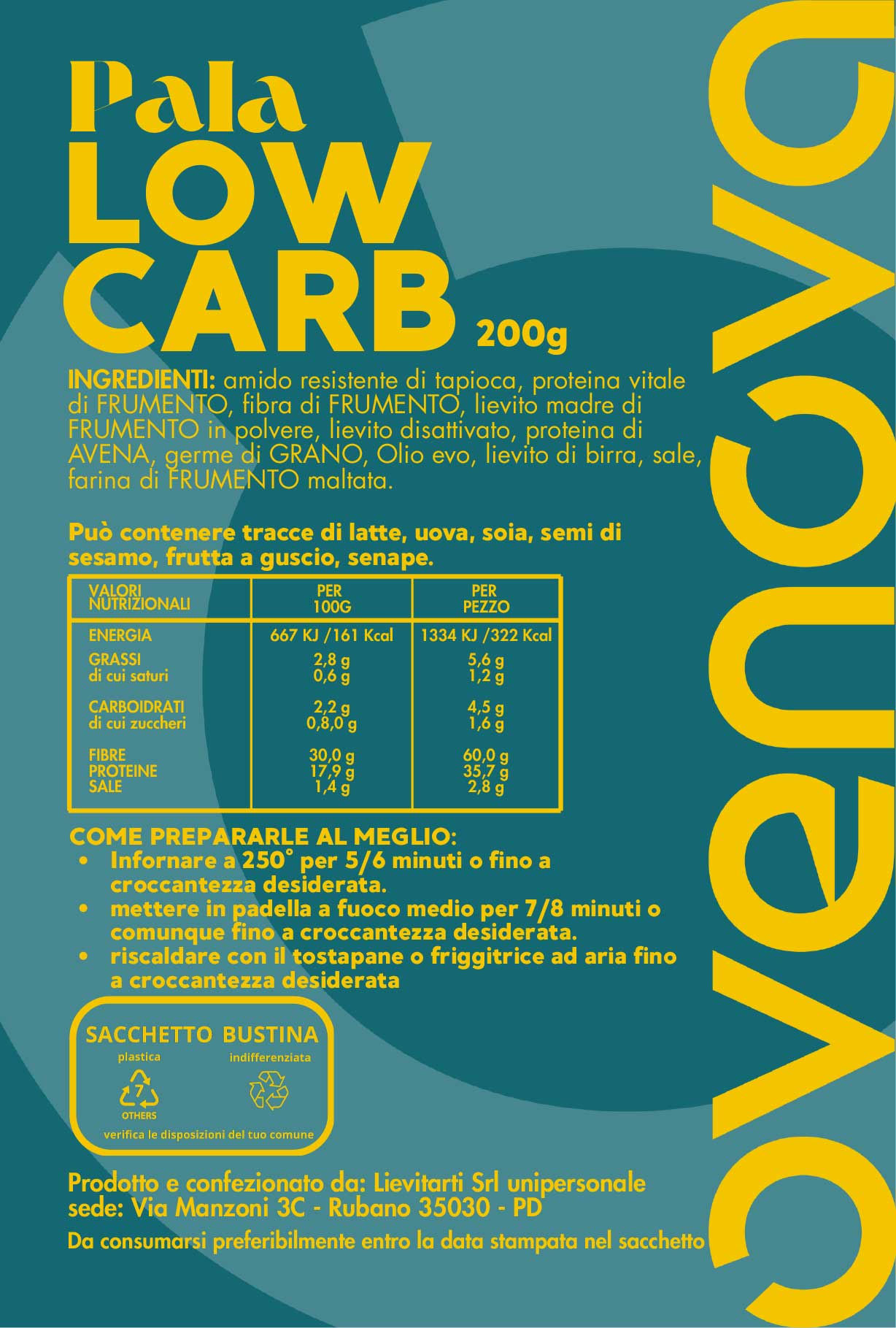 Pala LOW CARB - 10 PEZZI